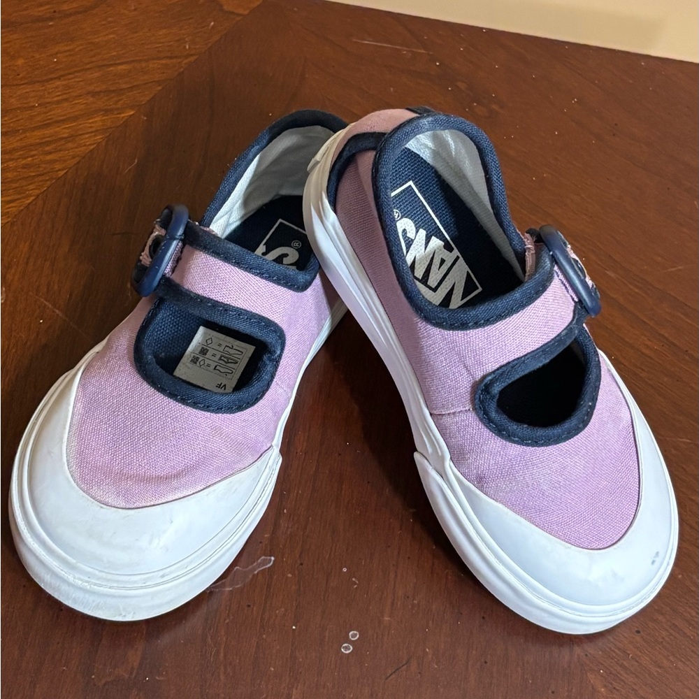 VANS Kids Lavender Canvas GOAT Shoes Low Top Sneakers